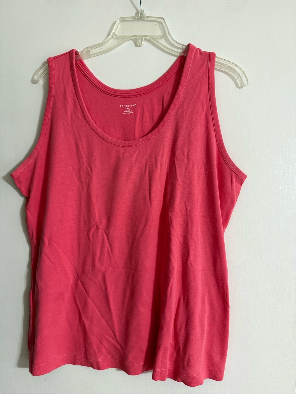Lands' End Women's Tank Top in Bright Pink